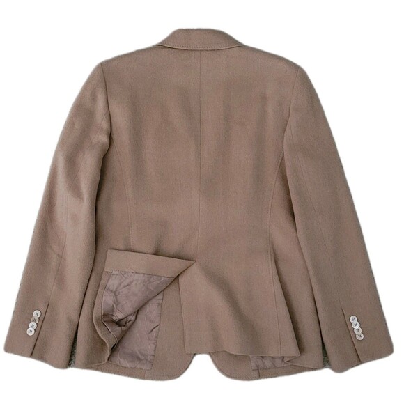 Brooks Brothers LORO PIANA Camel Hair Blazer Womens 12 Tan Career Suit Jacket - Picture 4 of 16